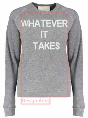 whatever it takes gray sweatshirt