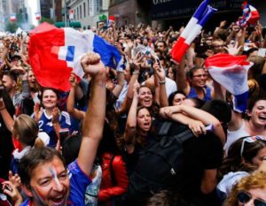 fans celebrating world cup