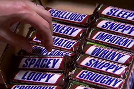 snickers bars with rebranded packaging