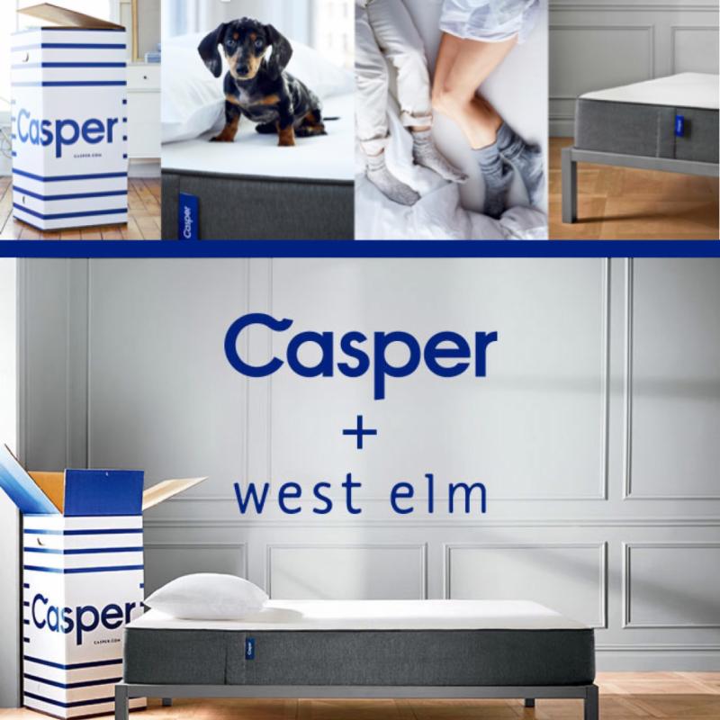 casper and west elm collaboration