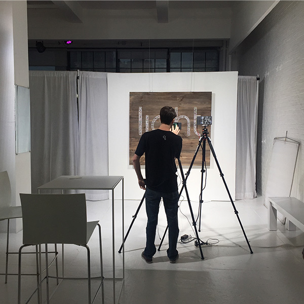 photography setup for light brand activation